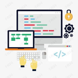 矢量電腦編程素材免費(fèi)下載 高清PSD裝飾圖案與編程靈感